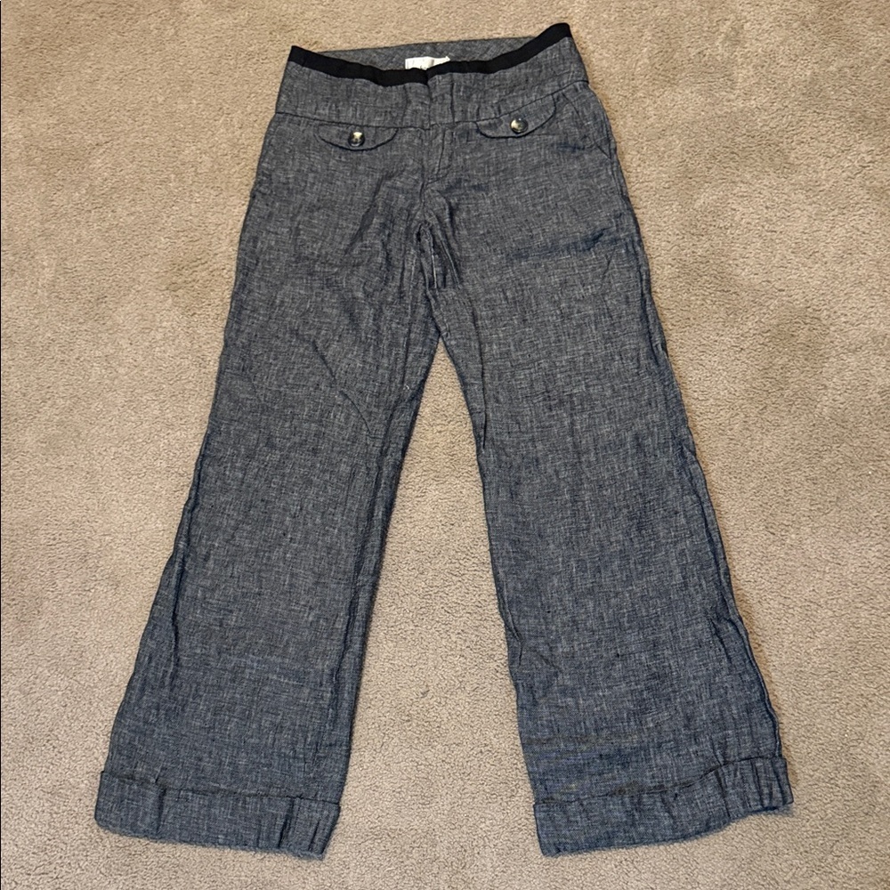 Elevenses for Anthropologie Gray Wide Leg Pants